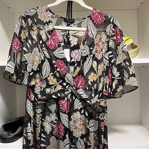 Gorgeous Rag & Bone black floral dress size 8 never worn